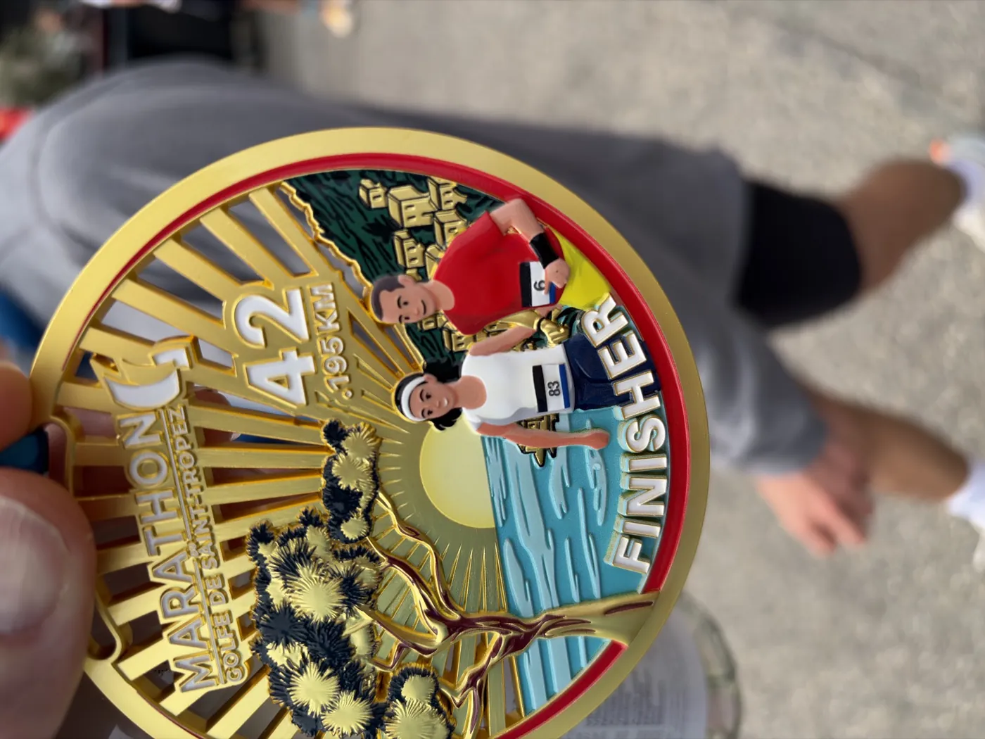 Marathon du Golfe de Saint-Tropez — finisher medaile